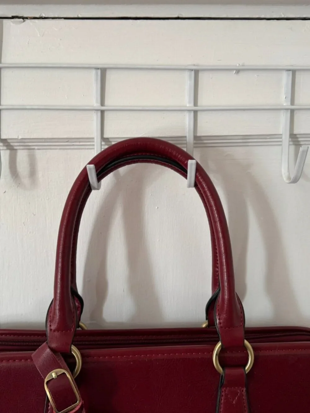 Kattee Red Leather Computer Bag. Like New